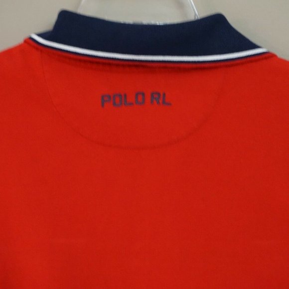 Polo Ralph Lauren Men’s Big and Tall Red USA Polo Shirt Size LT - Picture 4 of 5